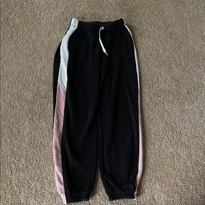 H&M Kids Black and Pink Joggers